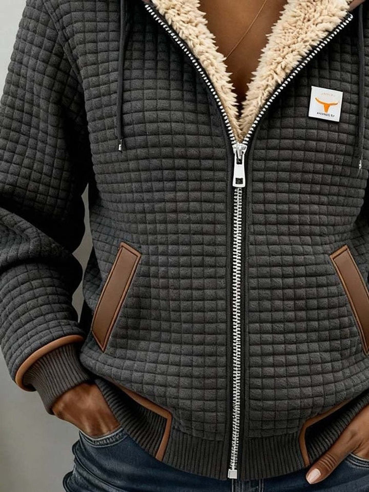 Suzanna | Cosy Quilted Zip-Up Hooded Jacket